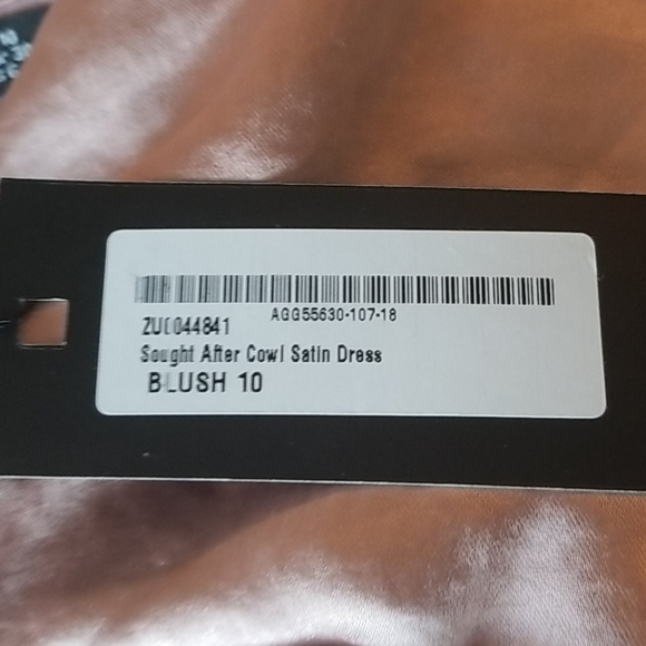 NWT Nasty Gal Sought After Cowl Satin Dress - Picture 4 of 7